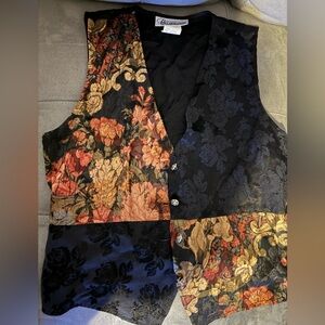 Vintage floral vest